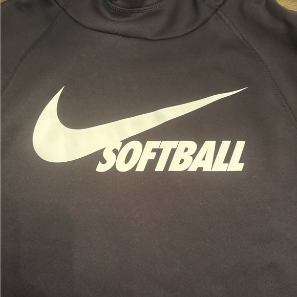 Women’s Nike Black Softball Hoodie Pullover size Medium softball 🥎 - Picture 2 of 11